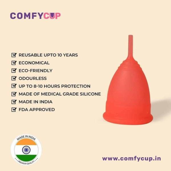 Comfycup Combo Offer. Odour/Infection/Rash Free. Protects Upto 810 Hours. Made With Medical