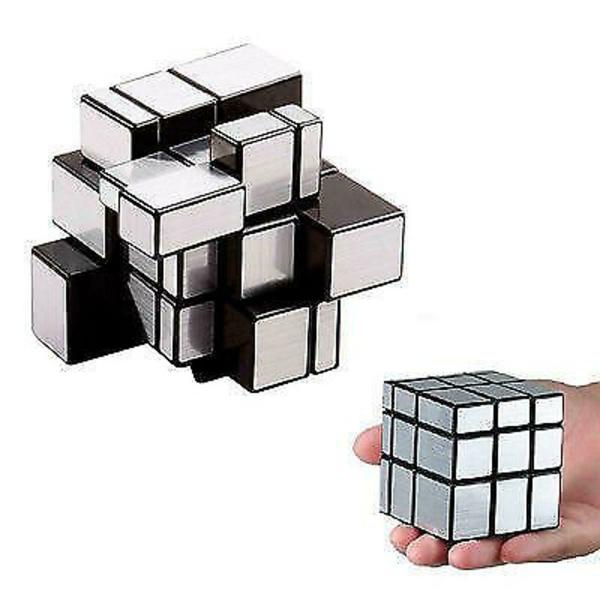 Kiditos Silver Plastic 3x3 Silver Mirror Cube JioMart