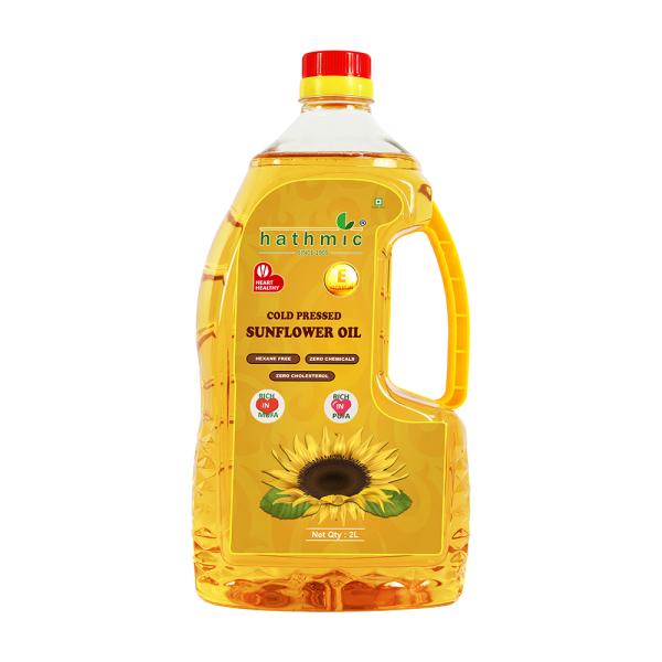 Hathmic Cold Pressed Sunflower Oil 2L JioMart