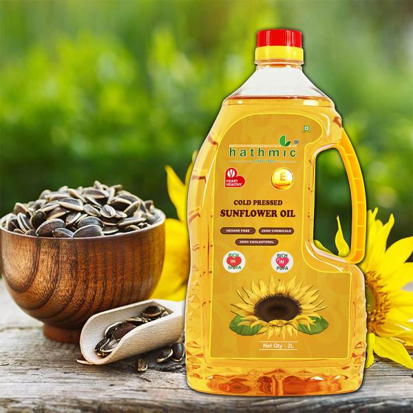 Hathmic Cold Pressed Sunflower Oil 2L JioMart