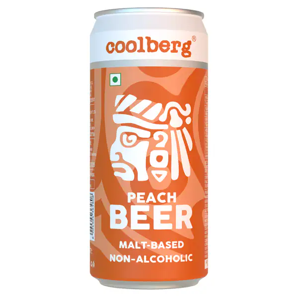 Coolberg Peach NonAlcoholic Beer 300ml CAN Pack of 12 JioMart