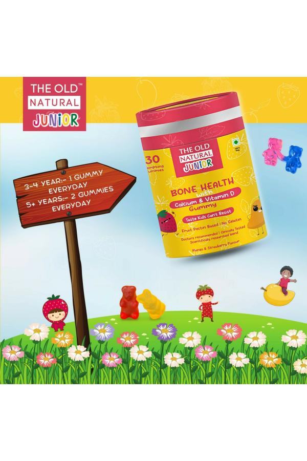 The Old Natural Bone Health Calcium and Vitamin D Fruit Pectin Based