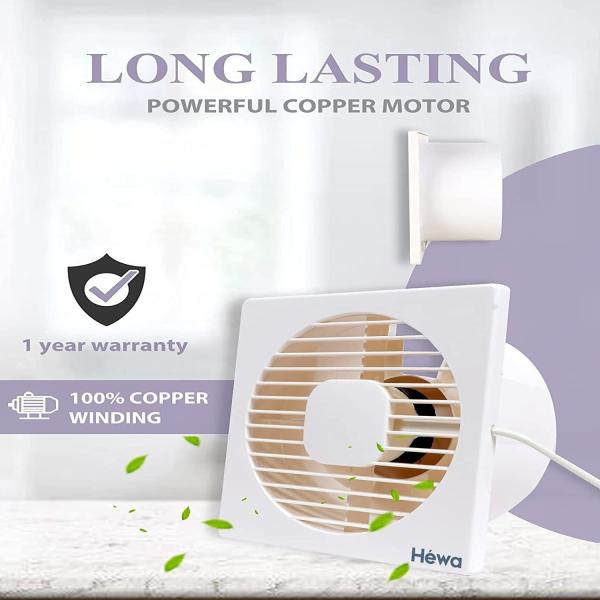 Hewa Nexa 6 inch (150 mm) Ventilation Exhaust Fan (Ivory) 150 mm