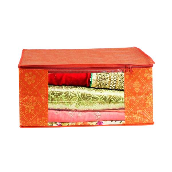 Annora International Pack Of 4 Non Woven Saree Covers Cloth Wardrobe