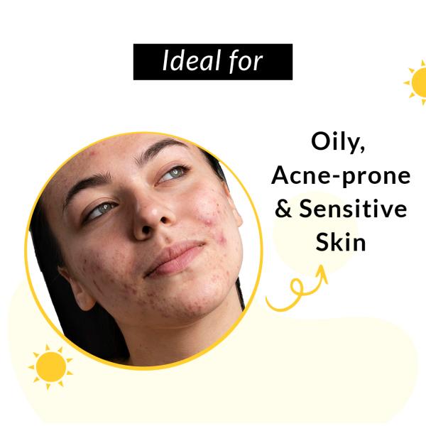 Fixderma Shadow Sunscreen SPF 50+ Gel For Oily Skin Acne Prone, UVA and UVB Protection 75g