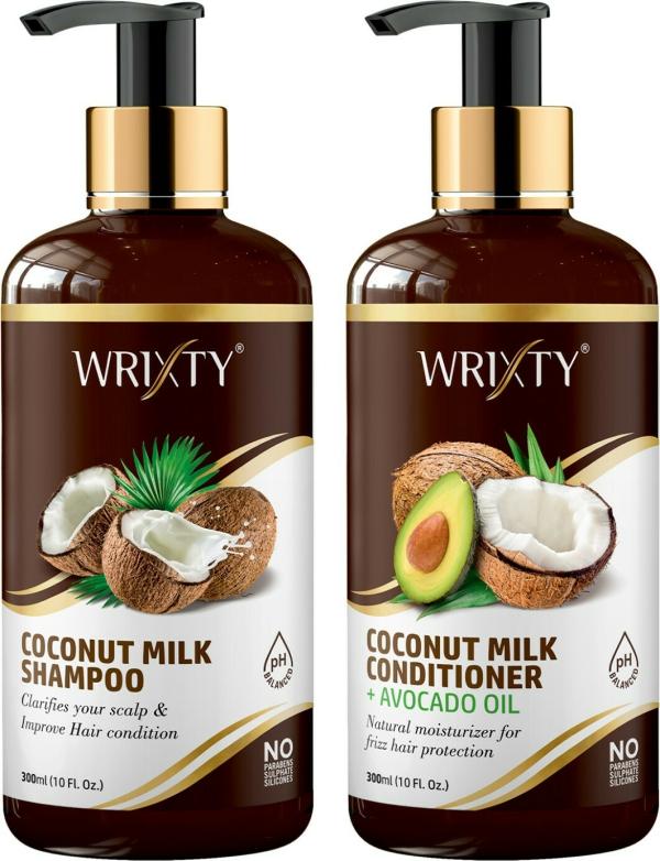 WAW Skin Cosmo Coconut Milk Shampoo With Conditioner Hair Combo Kit for