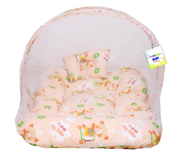 Toddylon New Born Baby Bedding Set Mosquito Net Bed & Sleeping Bag Combo for 06 Months Baby Boy