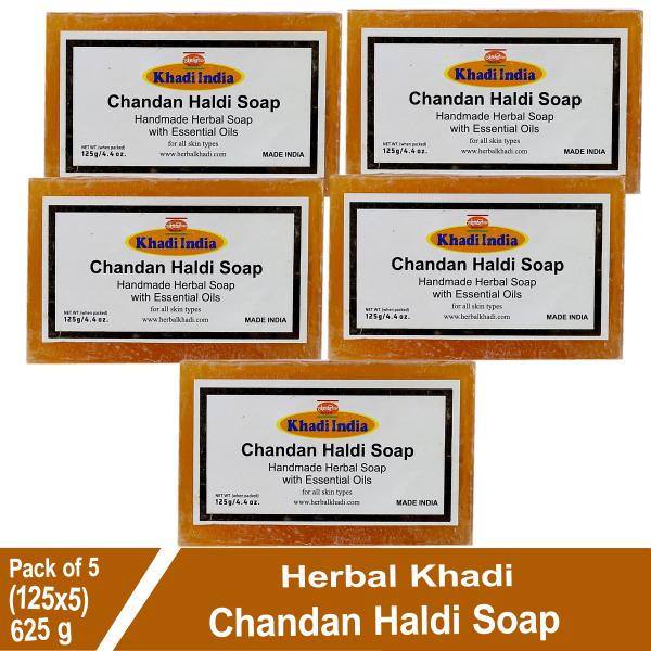 Herbal Khadi Haldi Chandan Handmade REJUVENATING BATH SOAP AntiFungal