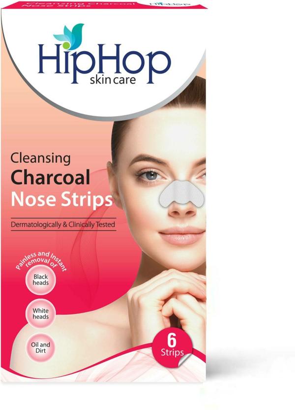 Hip Hop Skin Care Charcoal Blackhead Remover Nose Strips 6 gm 6 Pcs JioMart