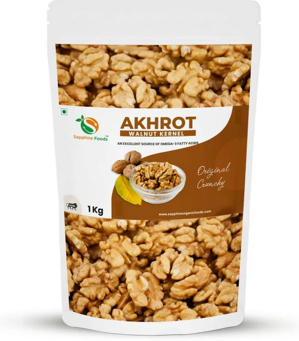 Sapphire Foods Original Crunchy Akrot Walnut Kernels Walnuts (1kg