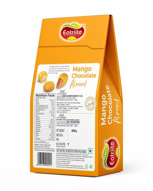 Eatriite PistaChocolate Badam & MangoChocolate Coated Badam 400g(200g