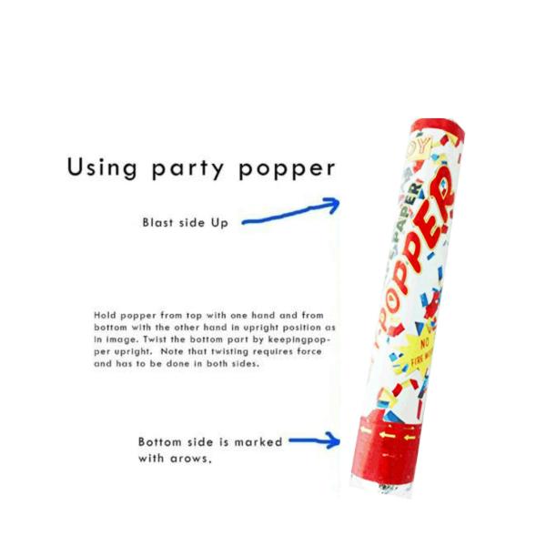 Theammypartyhouseparty Multicolor Paper Party Popper Paper Crepe Set ...