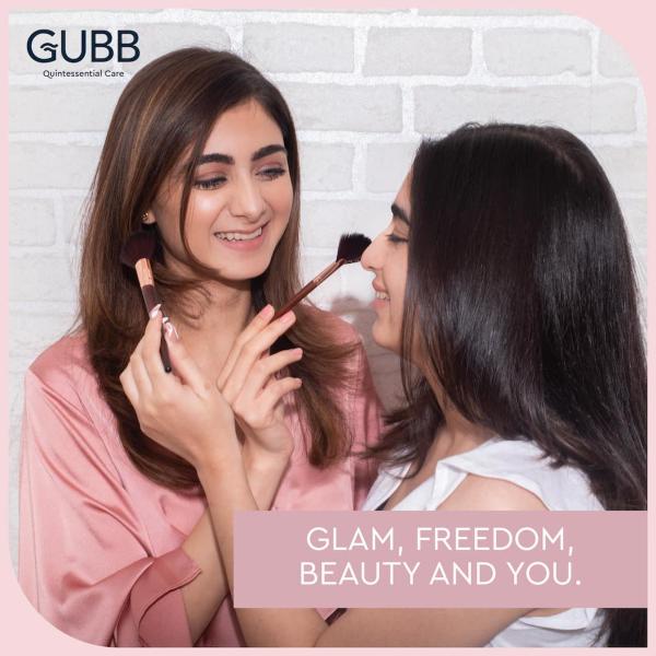 Gubb Flawless Base Kit Makeup Brushes Foundation, Blush, Fan, Buffer