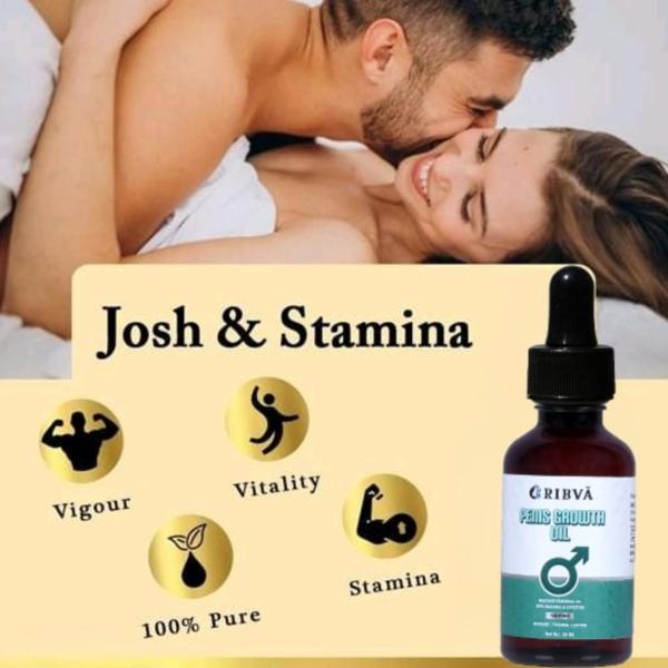 Natural and Organic Penis Growth Oil helps in Penis Enlargement and Boosts Sexual Confidence 30 ML photo