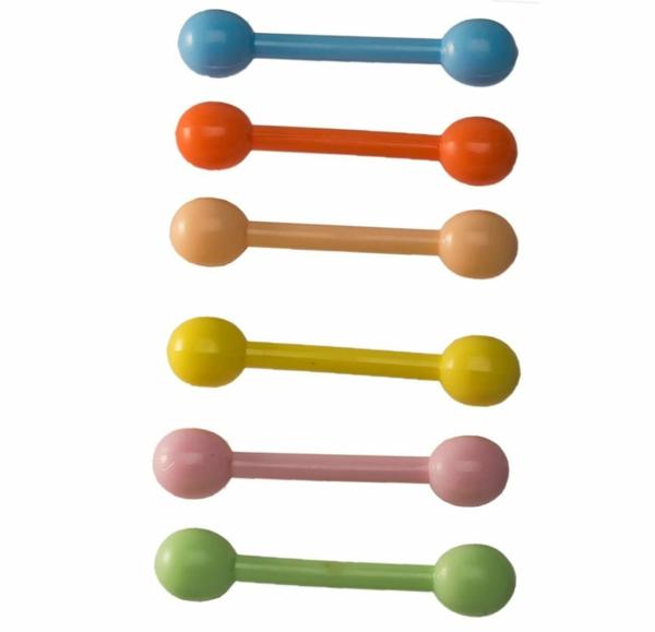 Enorme Silicone Peach Fruit Shape Teether with Dumbler / Sticks Teether