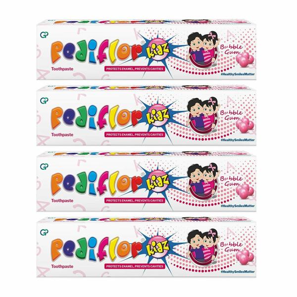 Pediflor Bubble Gum Toothpaste (Pack of 4) JioMart