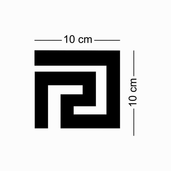 Look Decor Black Wall Geometric Black 3D Acrylic Stickers JioMart