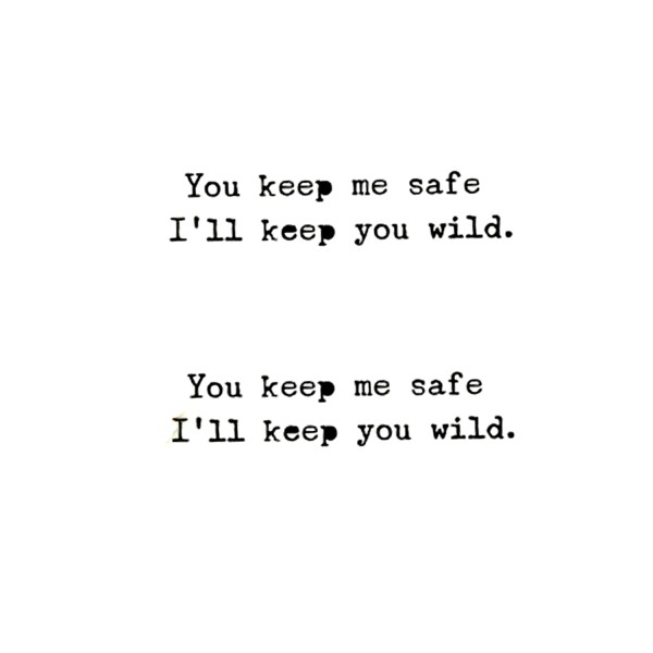 SIMPLY INKED I’ll Keep you Wild Temporary Tattoo, Letter Tattoo for all (I'll keep you wild