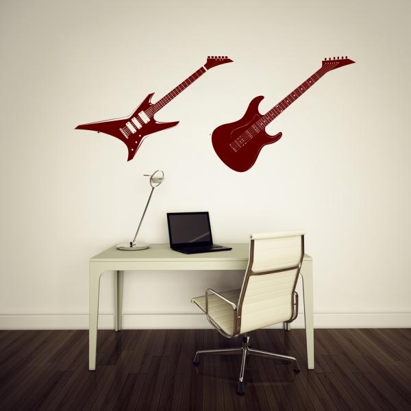 Sticker Studio Vinyl Guitar Wall Sticker 60 cm X 45 cm JioMart
