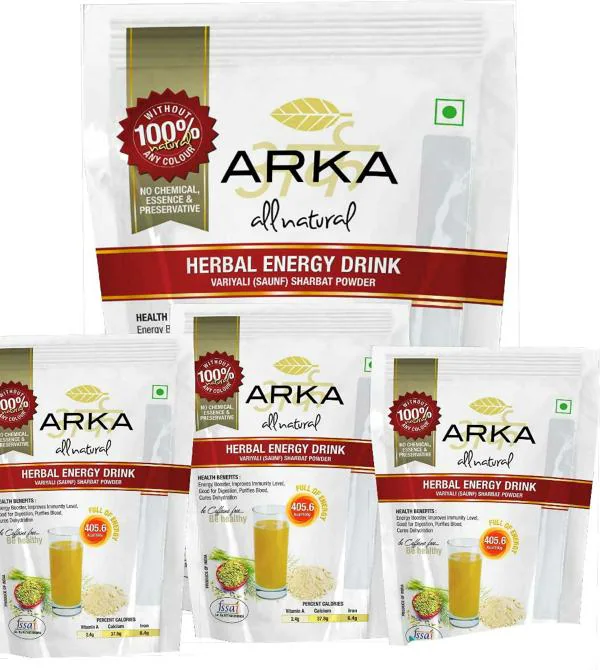 Arka All Natural Herbal Energy Drink Combo (Pack of 4) JioMart