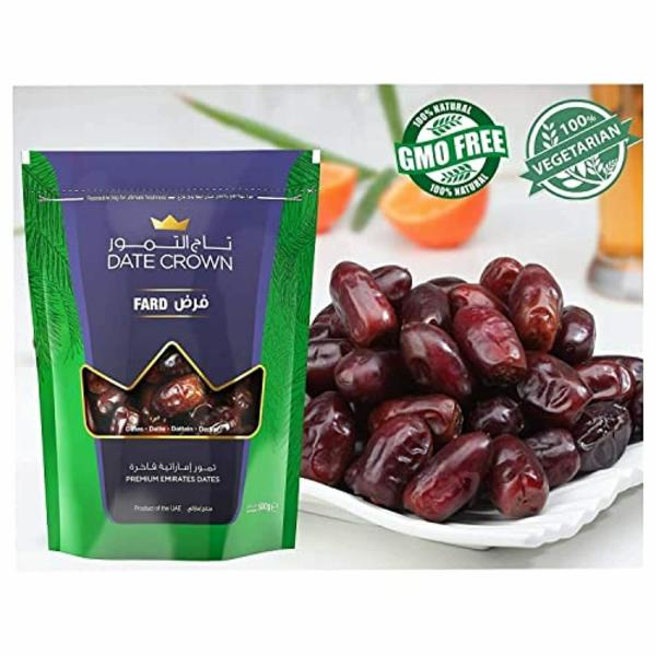 Herbanuts Crown Fard Dates Fiber and Antioxidants 1 kg (Pack of 2