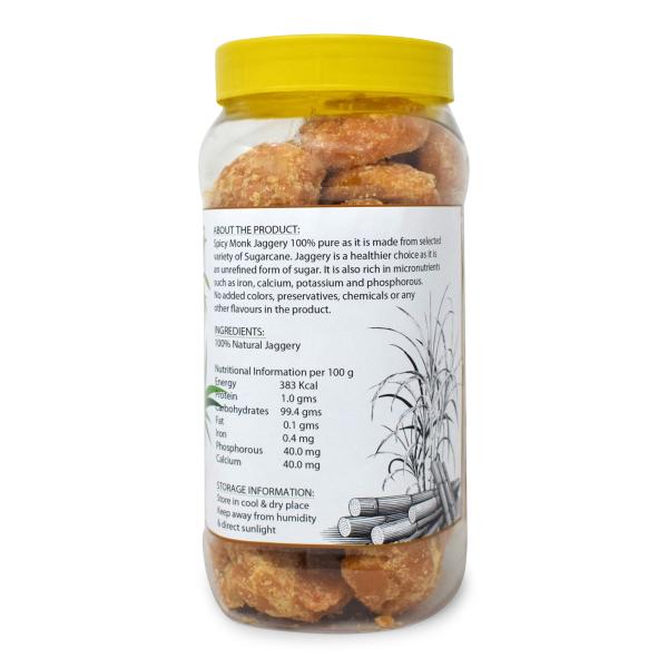 Spicy Monk 100 Vegan & Pure Gluten Free Jaggery Cubes I Gur 1000 gm