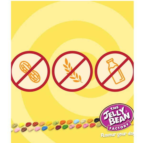 The Jelly Bean Factory Gelatine Free 18 Mix Fruit Jelly Bean Candy 100
