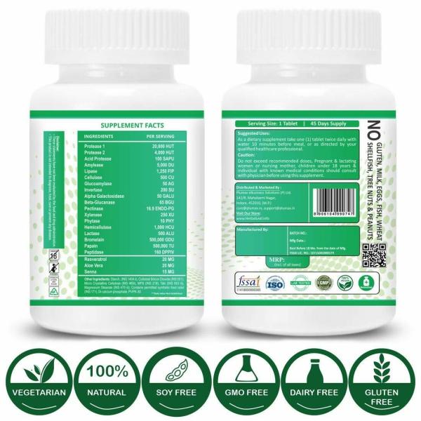 Herballeaf Digestive Enzymes 90 Tablets JioMart