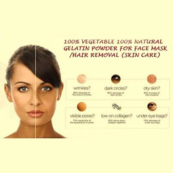 MGBN Gelatin Powder For Face Mask, Hair Removal Skin Care 100 gm JioMart