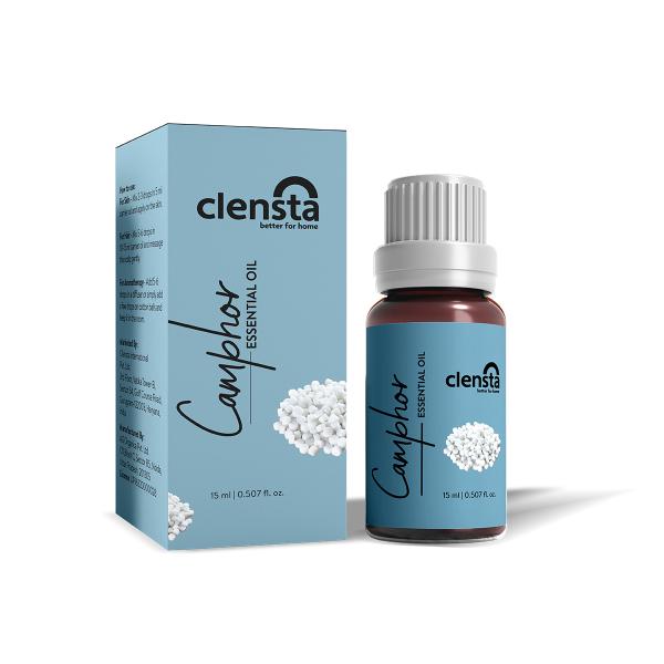 Clensta Camphor Essential Oil for Aromatherapy, Stress Relief, Hair, Skin &  Sleep, 15 ml, Suitable For All - JioMart