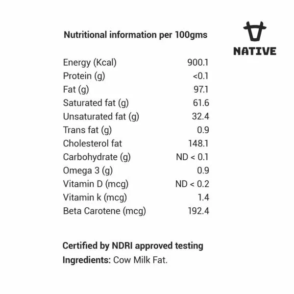 Native Premium A2 Desi Cow ghee JioMart