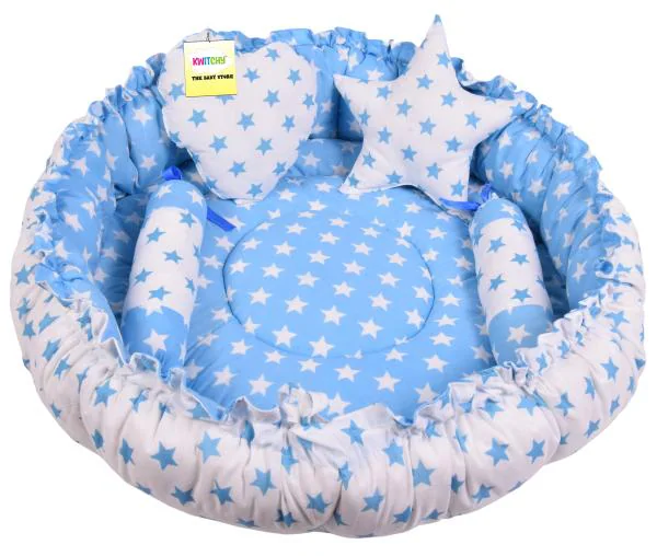 Kwitchy New Born Baby Bedding Set Combo of Sleeping Bag Reversible Nest