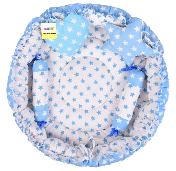 Kwitchy New Born Baby Bedding Set Combo of Sleeping Bag Reversible Nest