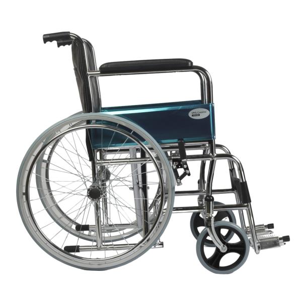 VMS Careline Comfort Pneumatic Wheel Regular Folding Manual Wheelchair