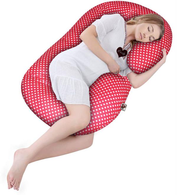 Coozly Red Reve C Shaped Pregnancy Pillow JioMart