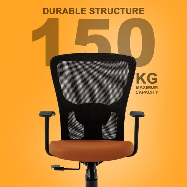 HOF F513 Mid Back Adjustable Computer Chair with Breathable Mesh Easy