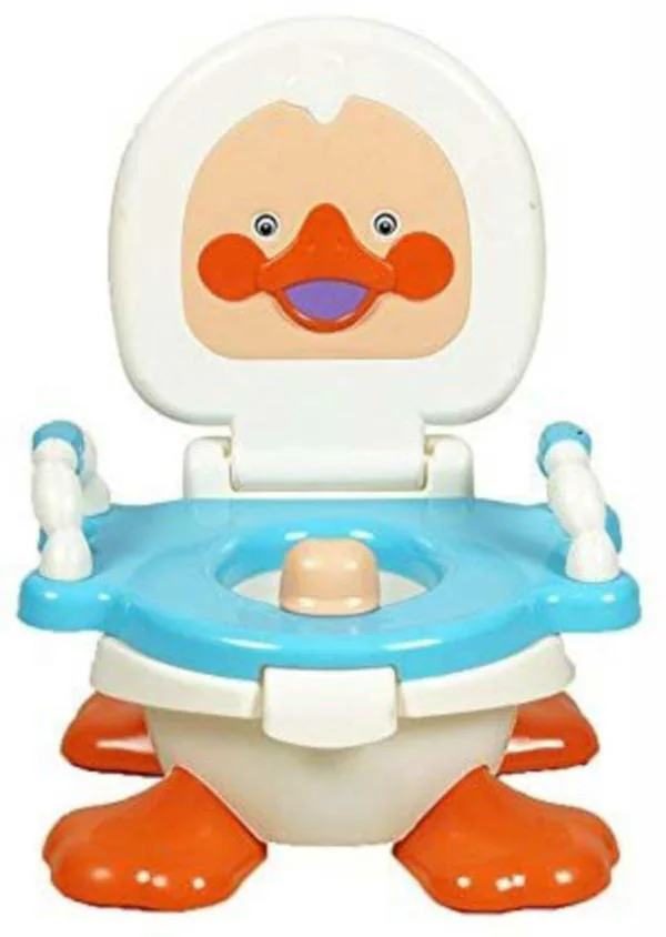 Goyal's Baby Duck Potty Training Seat with Removable Bowl and Closable Cover Blue JioMart