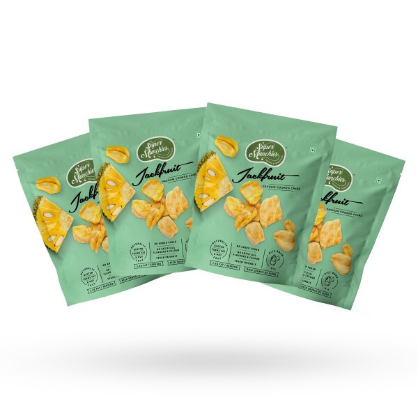 SUPER MUNCHIES Jackfruit Chips, Vegan, Gluten Free, High Fiber, Zero