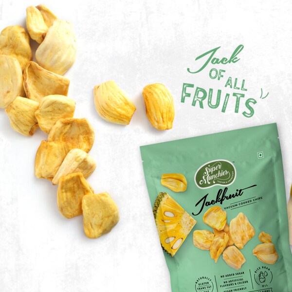 SUPER MUNCHIES Jackfruit Chips, Vegan, Gluten Free, High Fiber, Zero