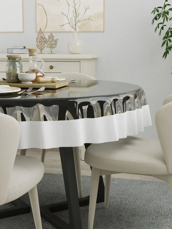 The Home Story 4 Seater Dining Table Cover; 60x60 Inches; Material