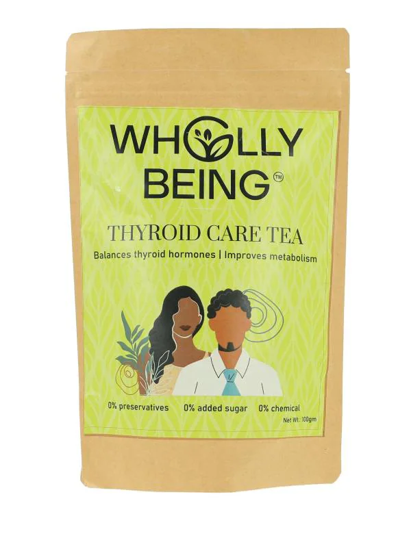 Wholly Being Thyroid Care Tea for Hypothyroidism & improve metabolism 100g JioMart