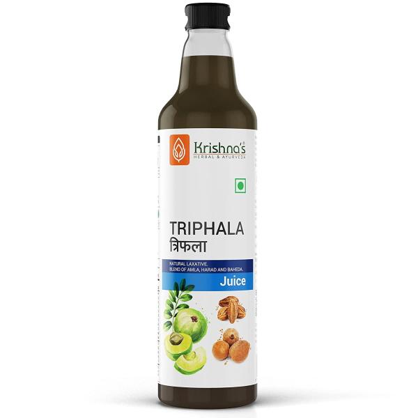 Krishna's Herbal & Ayurveda Triphala Juice Natural Laxative Glass