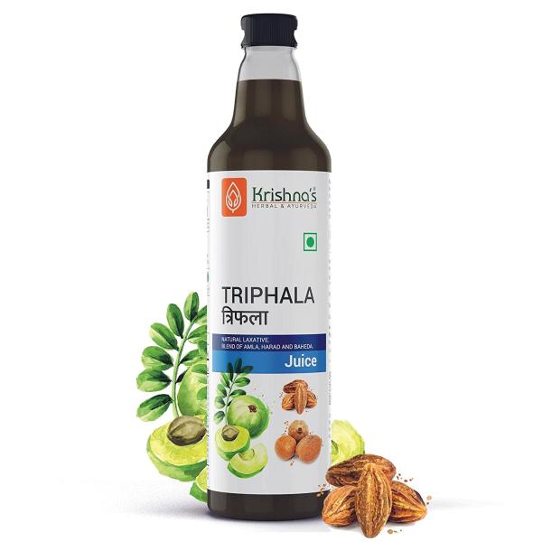 Krishna's Herbal & Ayurveda Triphala Juice Natural Laxative Glass Bottle 750 ml JioMart