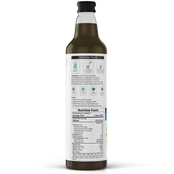 Krishna's Herbal & Ayurveda Triphala Juice Natural Laxative Glass