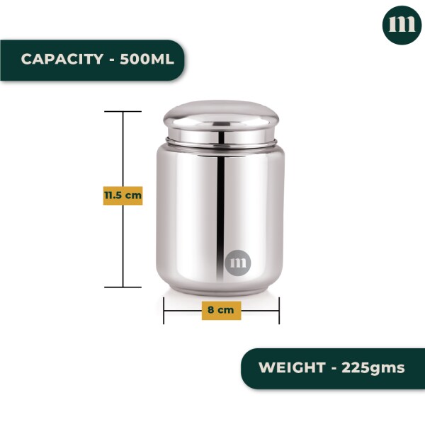 MARU Stainless Steel Canister Steel Storage Containers for kitchen