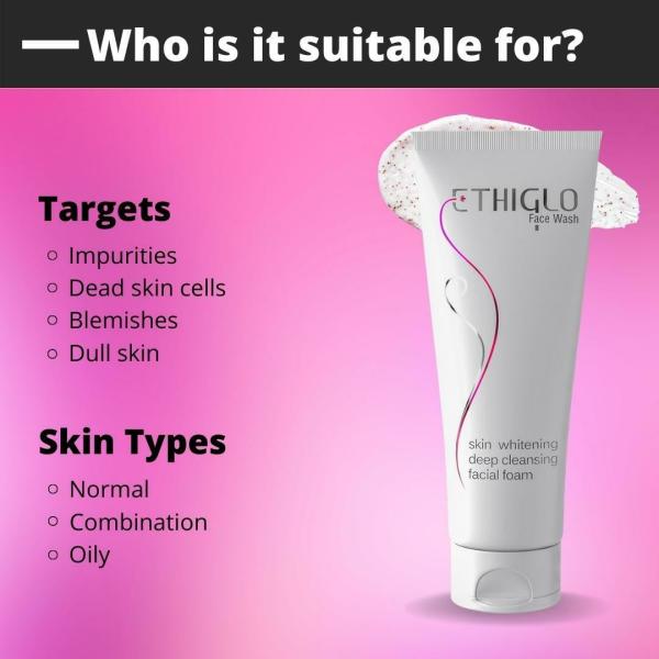 Ethiglo Skin Whitening Face Wash (70ml) JioMart