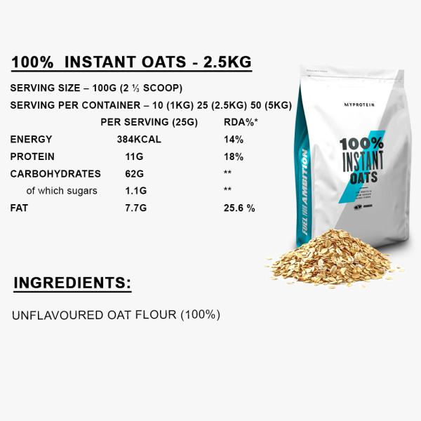 MyProtein Instant Oats, 2.5 Kg JioMart