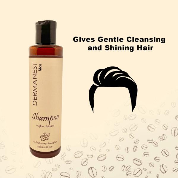 Derma Nest Caffeine & Spirulina Shampoo For Men 200 ML JioMart