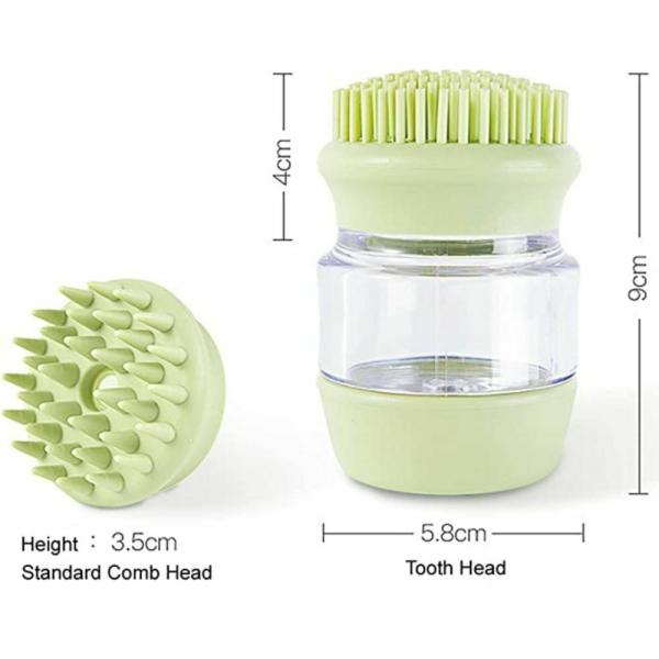 Taiyo Pluss Discovery Pet Bathing & Grooming Brush with Shampoo