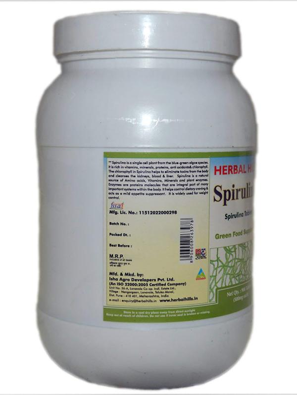 Herbal Hills Spirulina 900 Tablets JioMart